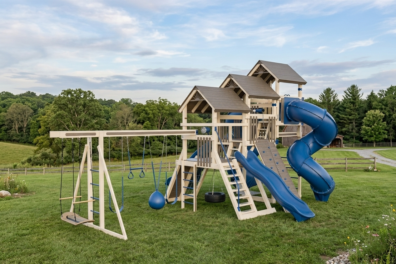 Swing Kingdom Vinyl Playset for sale