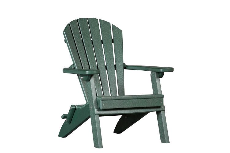 Merriweather Green Folding Child's Adirondack Chair