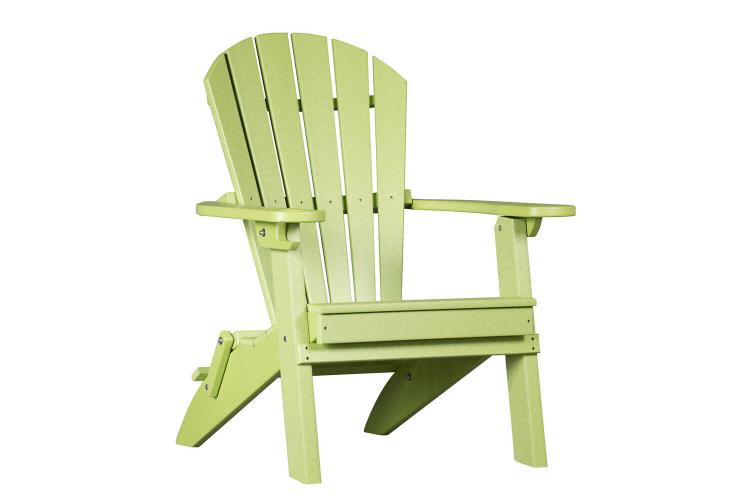 Merriweather Lime Green Folding Adirondack
