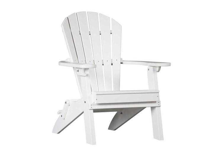 Merriweather White Folding Adirondack Chair