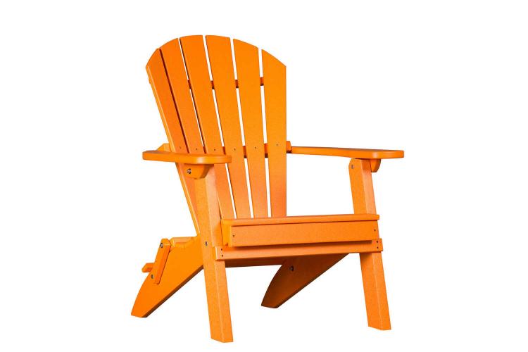 Merriweather Orange Folding Child's Adirondack Chair