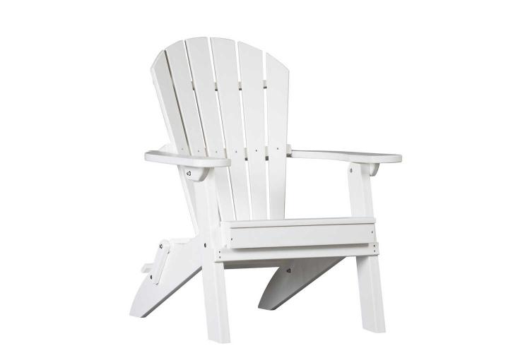 Merriweather White Folding Child's Adirondack Chair