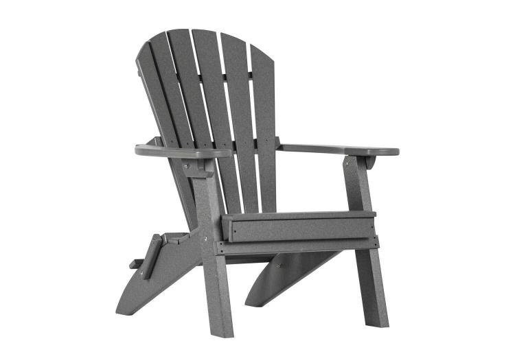 Merriweather Dark Gray Folding Adirondack