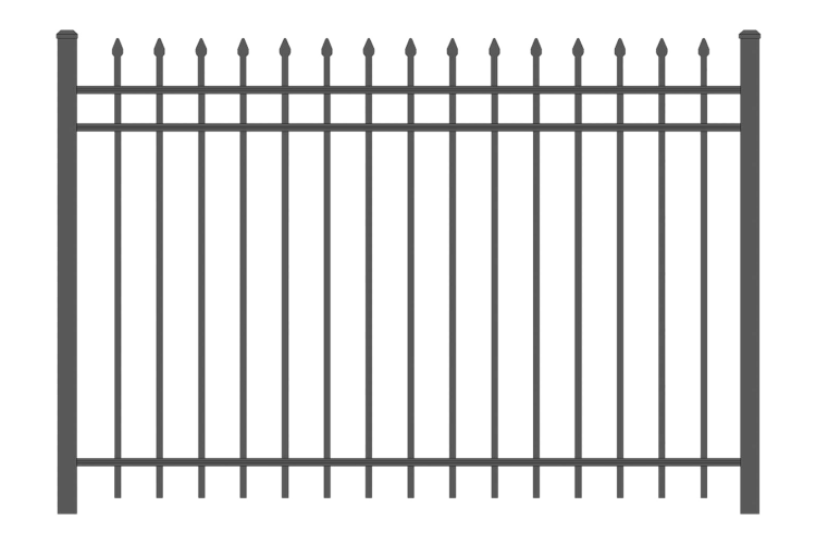 model 3131 straight spear regis aluminum fence for sale