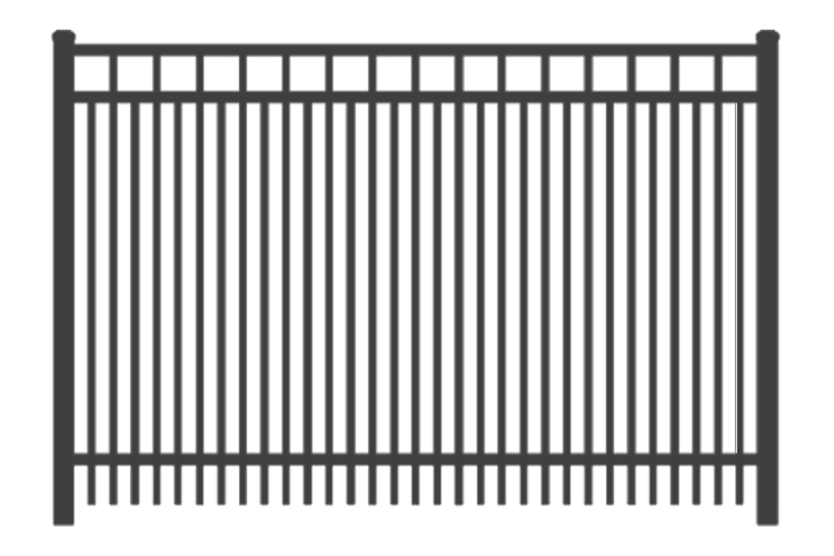 model 3230 double picket regis aluminum fence for sale