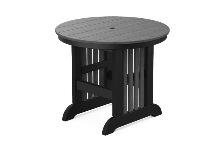 35" Farmhouse Round Mission Dining Table