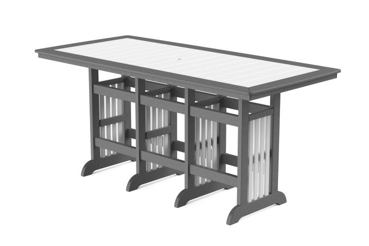 42"x95" Farmhouse Mission Bar Table