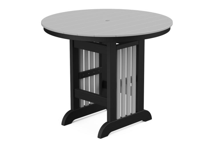 44" Farmhouse Round Mission Counter Table