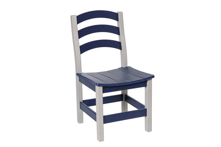 Seabreak Outdoor Poly Chair Blue and White
