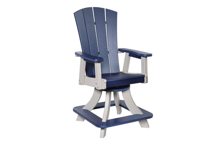 Serenity Swivel Counter Chair Patriot Blue & White
