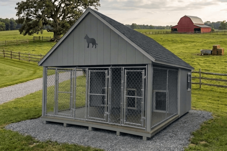 Triple Pen Dog Castle For Sale
