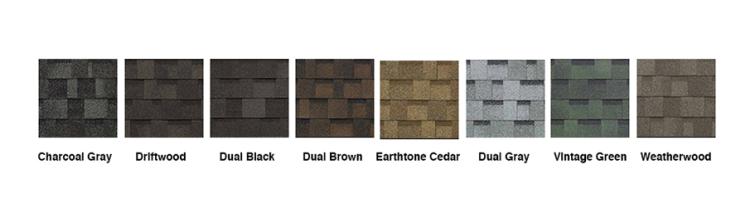 vinyl shed shingle colors