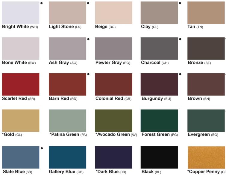 Metal Roof Colors