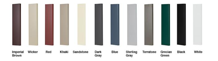 Vinyl shed aluminum trim colors